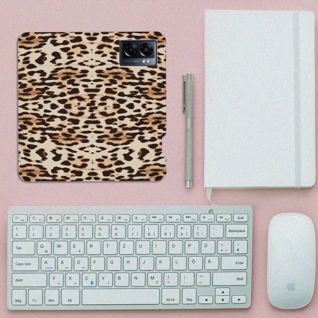 OPPO A77 5G | A57 5G Hoesje maken Leopard - B2C Telecom