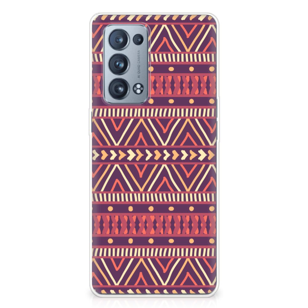 OPPO Reno 6 Pro Plus 5G TPU bumper Aztec Paars