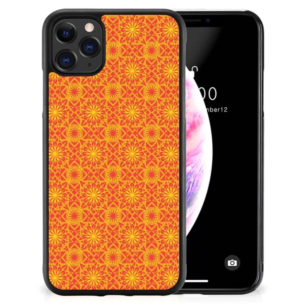 Apple iPhone 11 Pro Max Bumper Case Batik Oranje