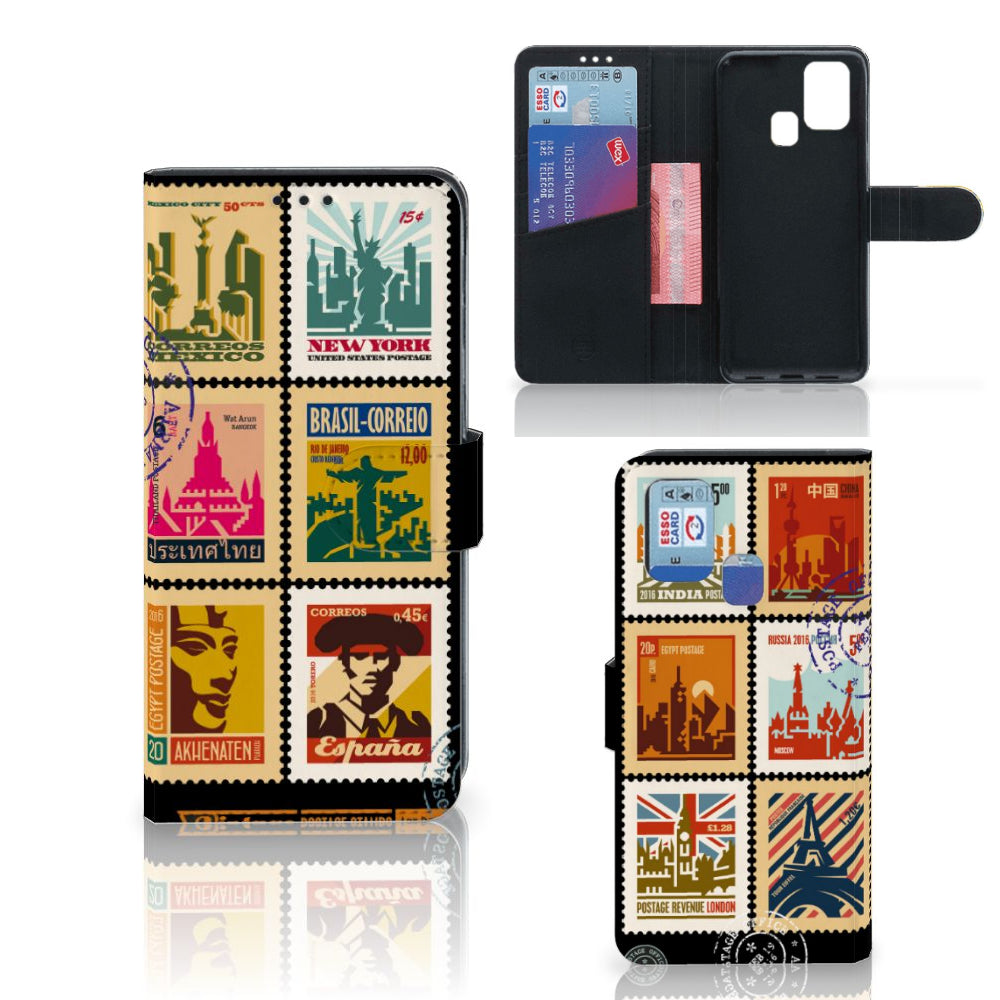 Samsung Galaxy M31 Flip Cover Postzegels