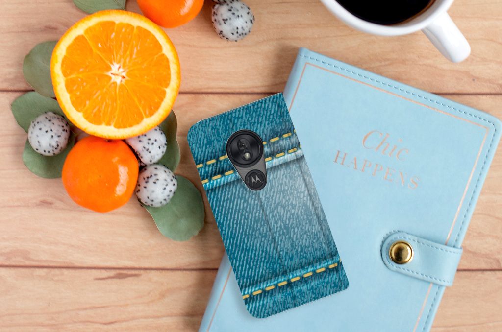 Motorola Moto G7 Play Hippe Standcase Jeans - B2C Telecom