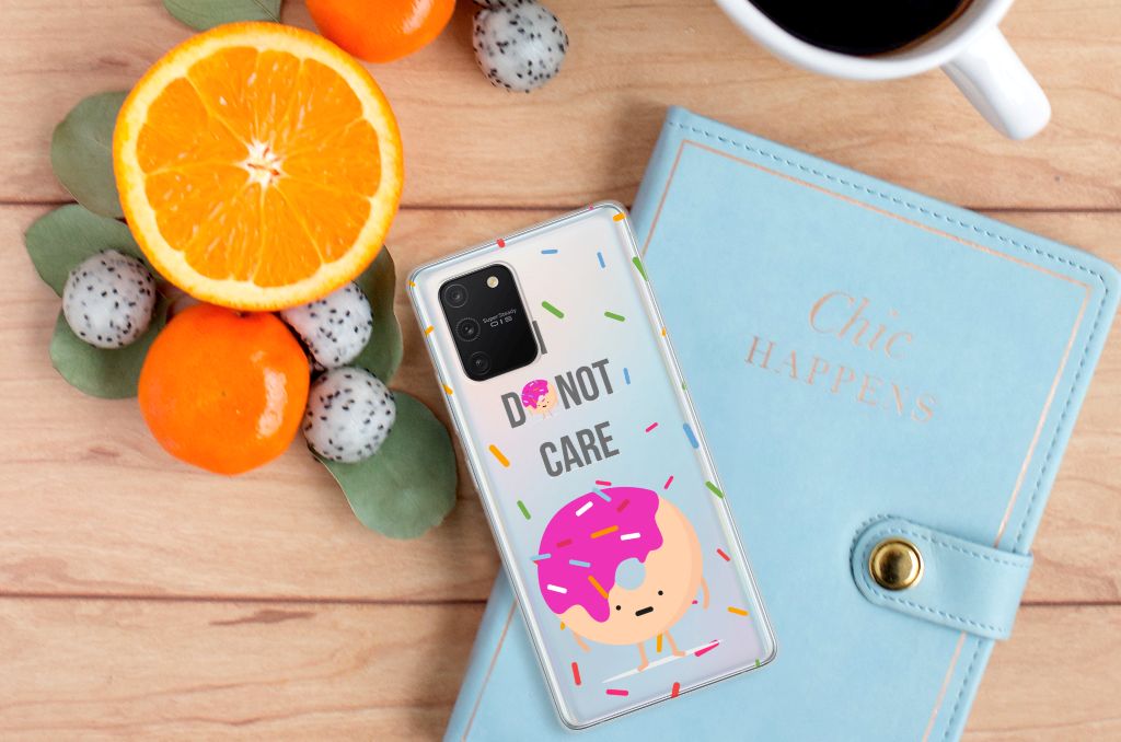 Samsung Galaxy S10 Lite Siliconen Case Donut Roze B2C Telecom
