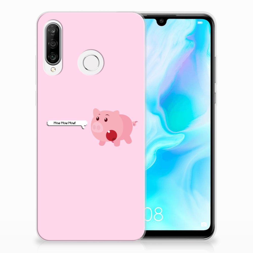 Huawei P30 Lite Telefoonhoesje met Naam Pig Mud