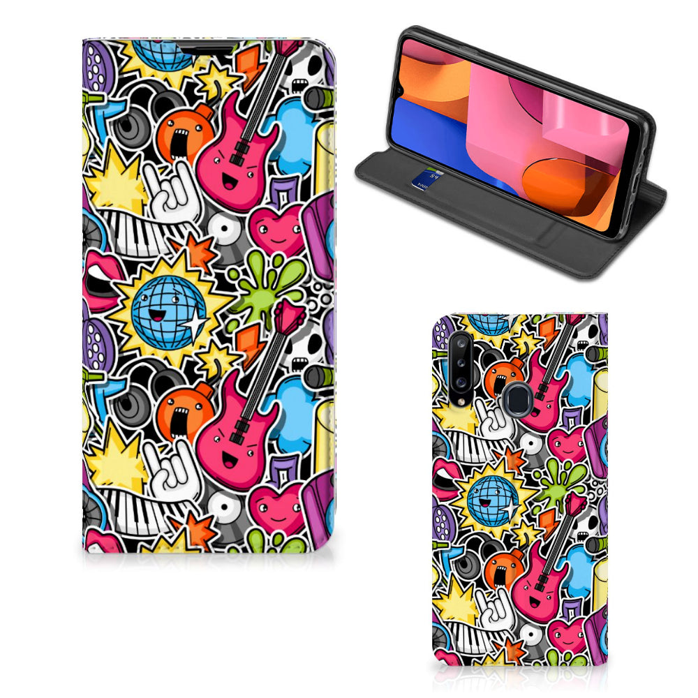 Samsung Galaxy A20s Hippe Standcase Punk Rock