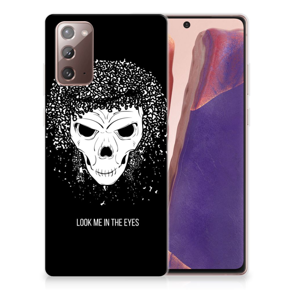 Silicone Back Case Samsung Note 20 Skull Hair