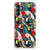 Samsung Galaxy A14 5G/4G Case Anti-shock Birds design with colorful tropical birds on a flexible rubber case.