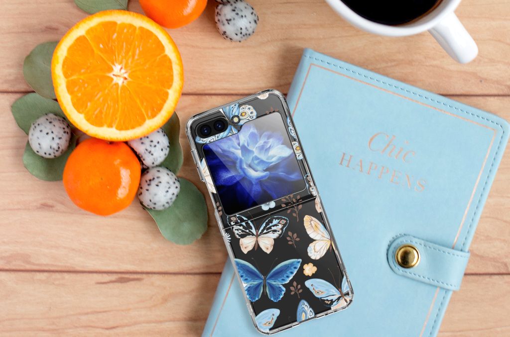 TPU Hoesje voor Samsung Galaxy Z Flip 5 Vlinder