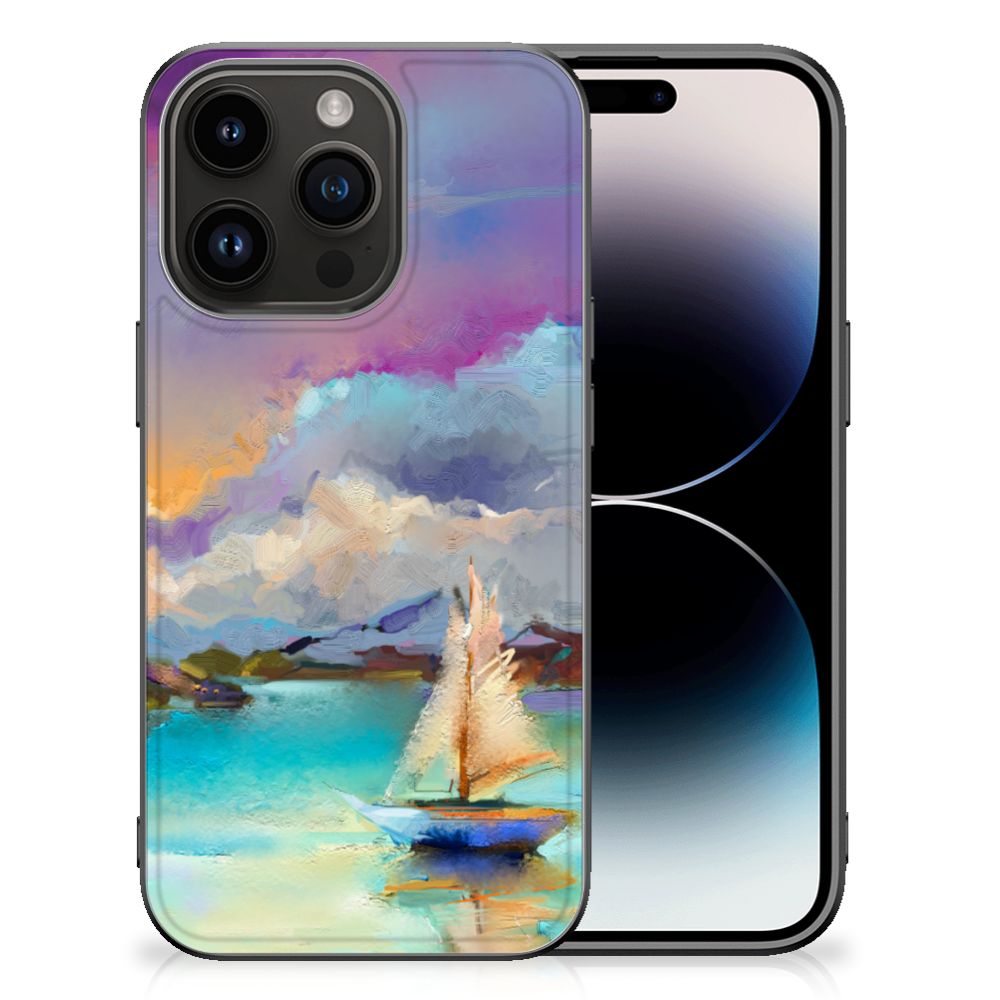 Kleurrijke Telefoonhoesje iPhone 15 Pro Boat B2C Telecom