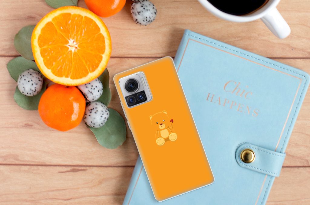 Motorola Moto X30 Pro Telefoonhoesje met Naam Baby Beer B2C Telecom