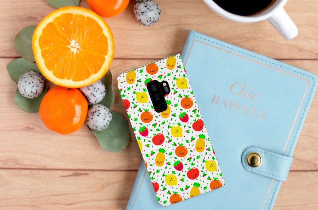 Samsung Galaxy S9 Plus Flip Style Cover Fruits