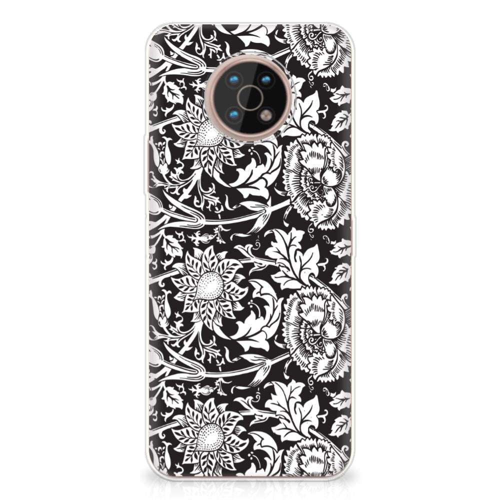 Nokia G50 TPU Case Black Flowers