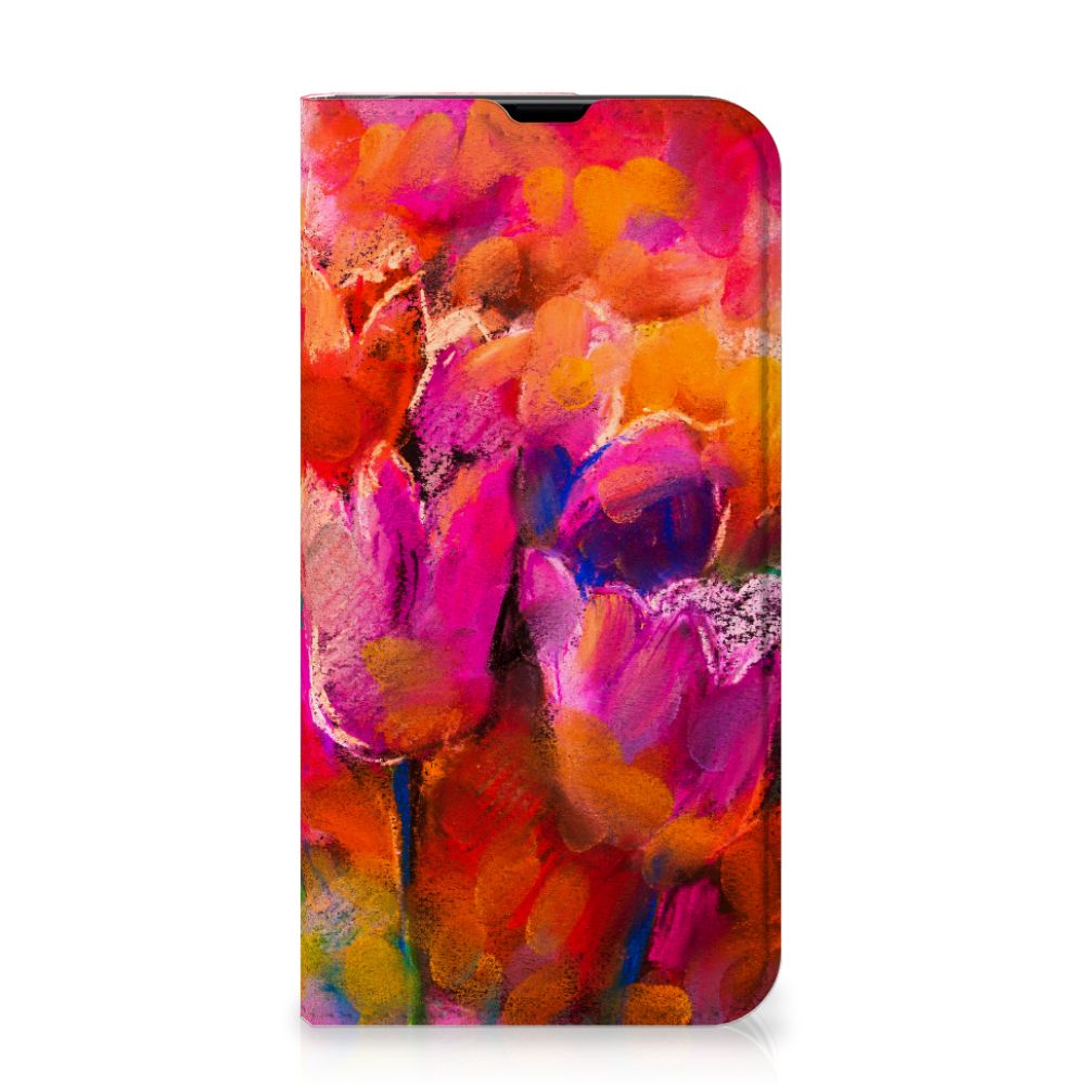 Bookcase iPhone 13 Pro Tulips - B2C Telecom