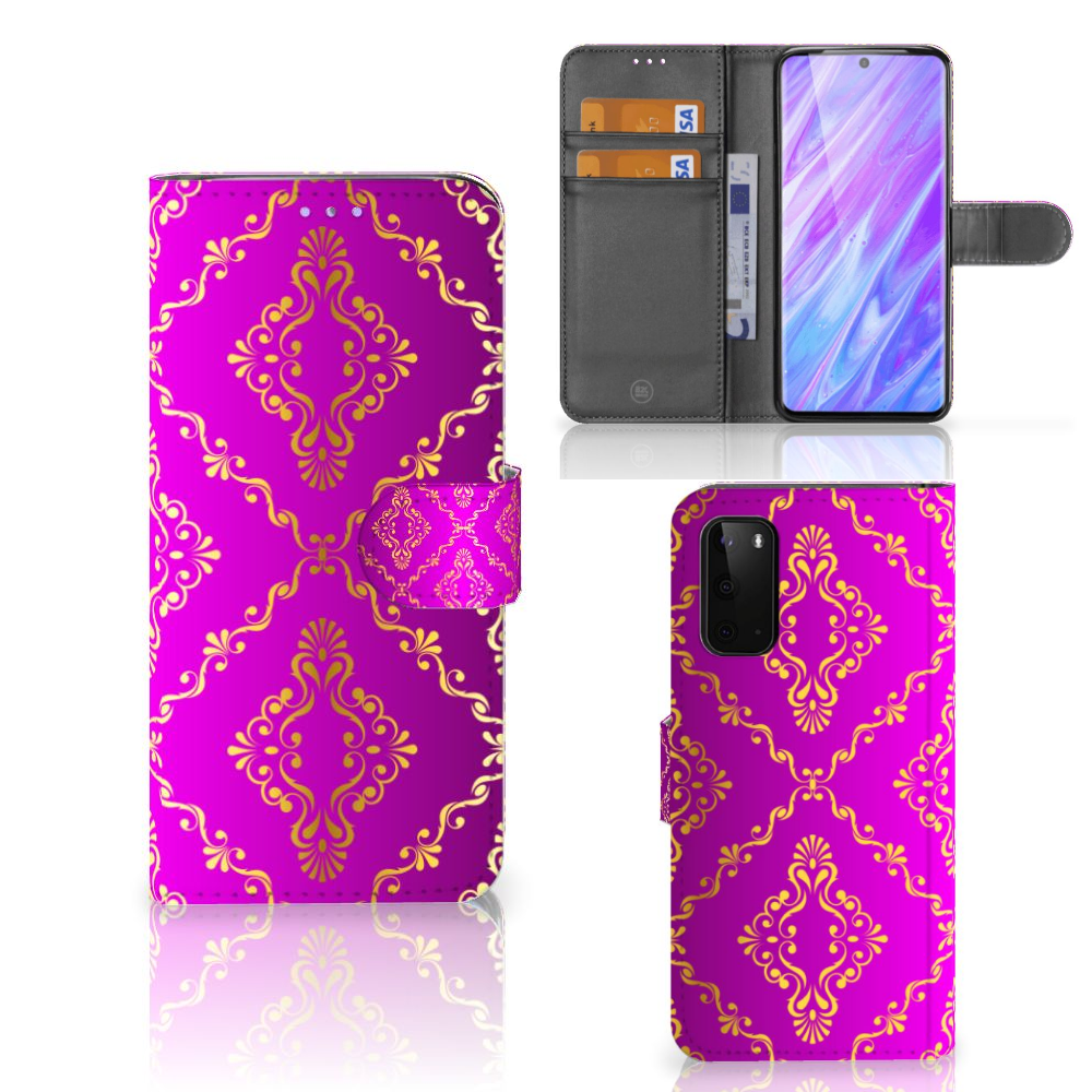 Wallet Case Samsung Galaxy S20 Barok Roze