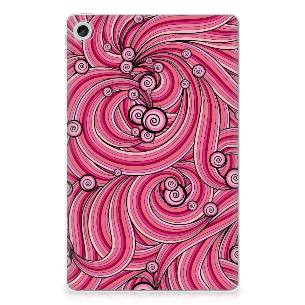 Lenovo Tab M10 Plus (3e generatie) Tablethoes Swirl Pink - B2C Telecom