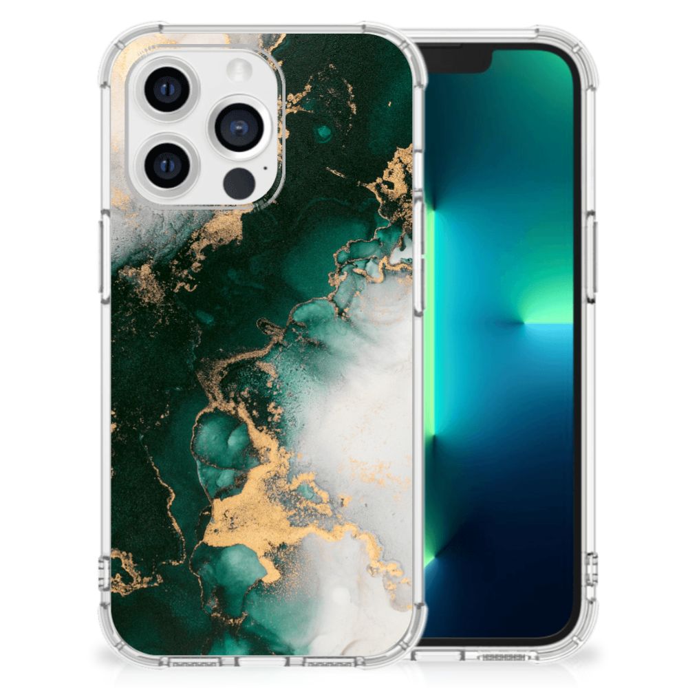 Anti-Shock Hoesje voor Apple iPhone 13 Pro Marmer Groen B2C Telecom