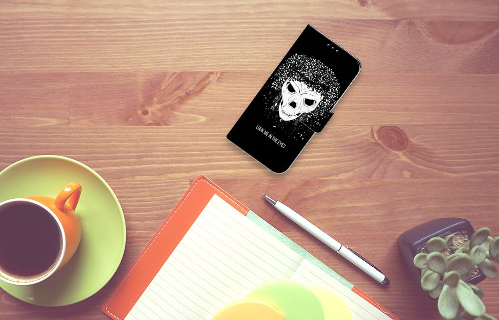 Telefoonhoesje met Naam Samsung Galaxy A20e Skull Hair