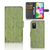 Samsung Galaxy A41 Book Style Case Green Wood