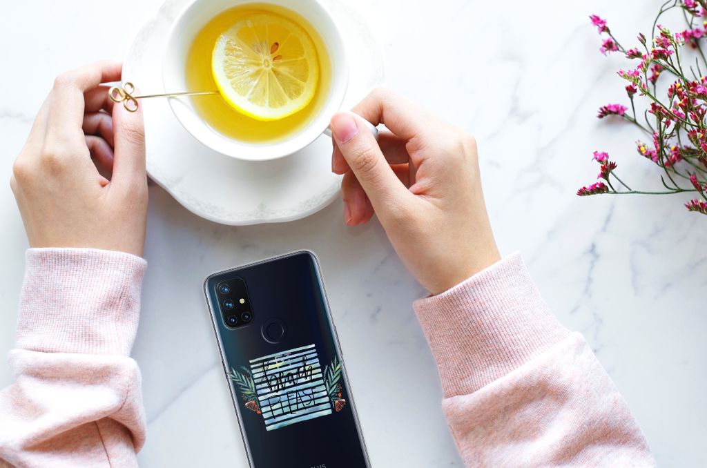 OnePlus Nord N10 5G Telefoonhoesje met Naam Boho Beach B2C Telecom