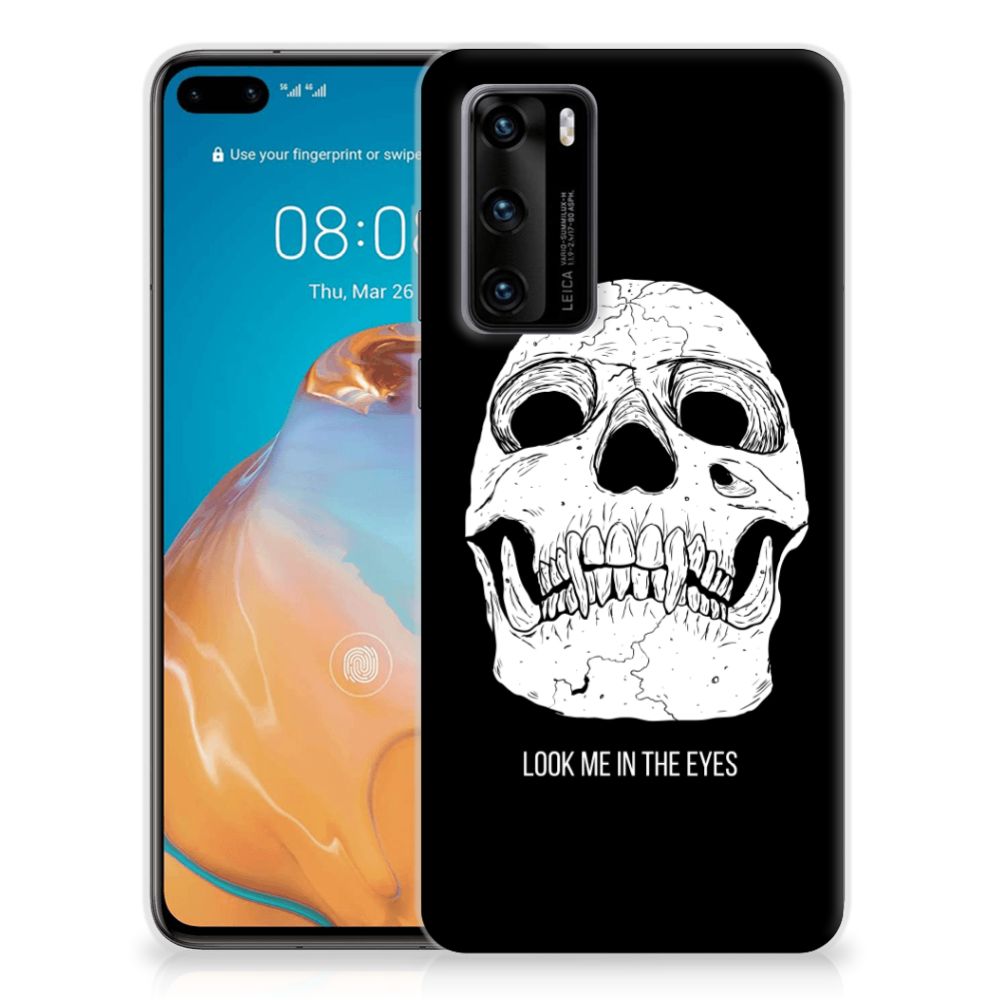 Silicone Back Case Huawei P40 Skull Eyes B2C Telecom