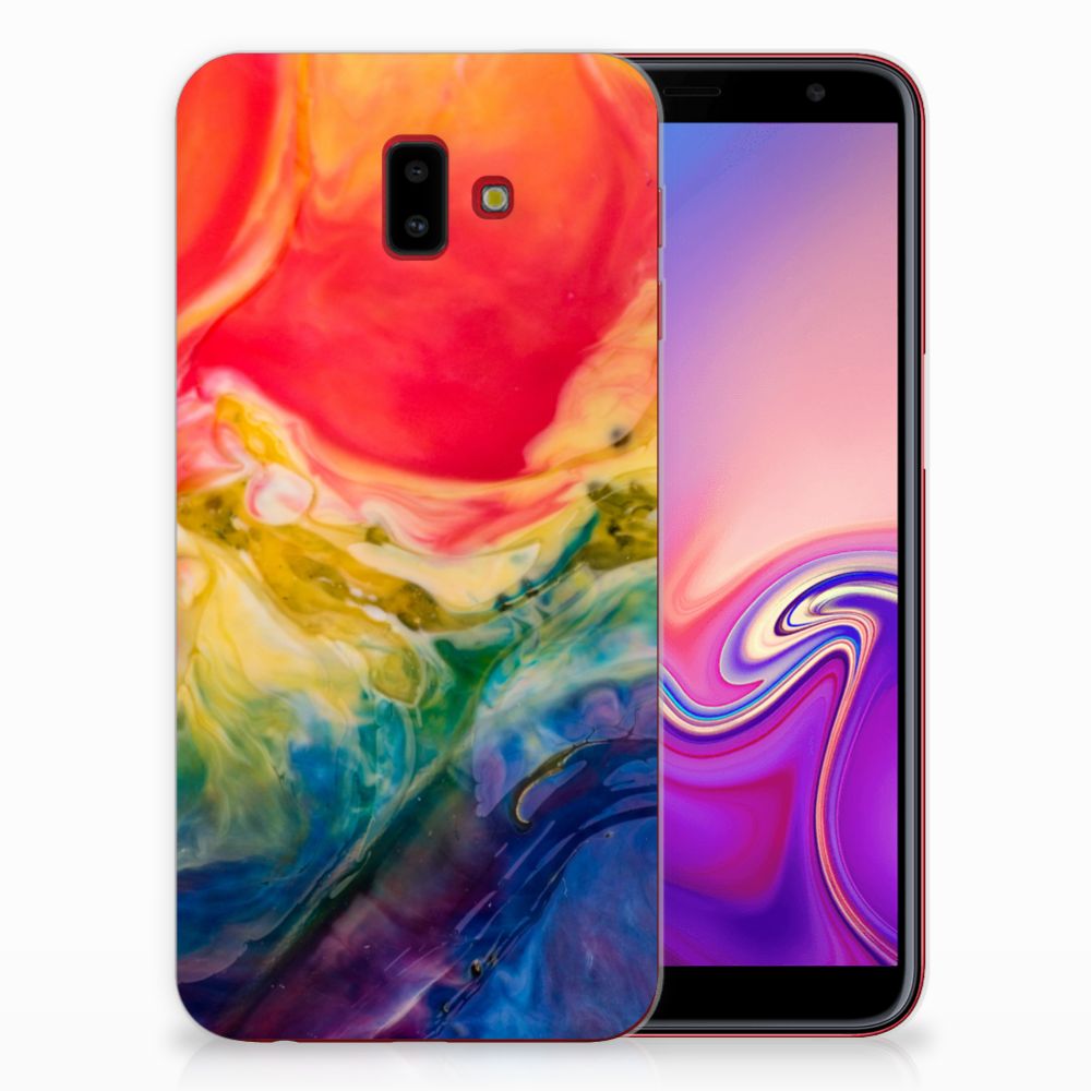 Hoesje maken Samsung Galaxy J6 Plus (2018) Watercolor Dark