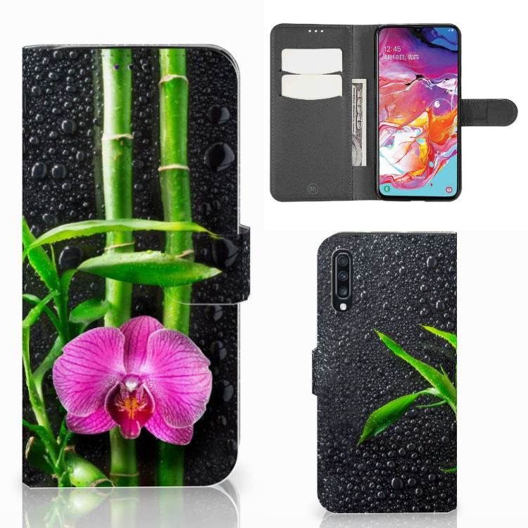 Samsung Galaxy A70 Hoesje Orchidee