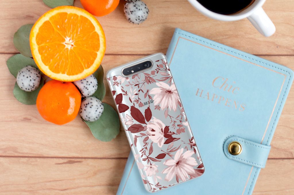 Hoesje maken Samsung Galaxy A80 Watercolor Flowers