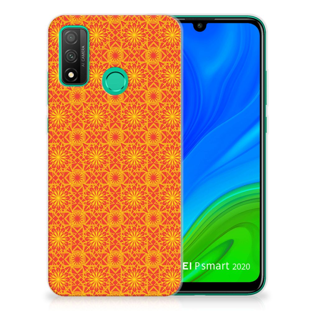 Huawei P Smart 2020 TPU bumper Batik Oranje B2C Telecom