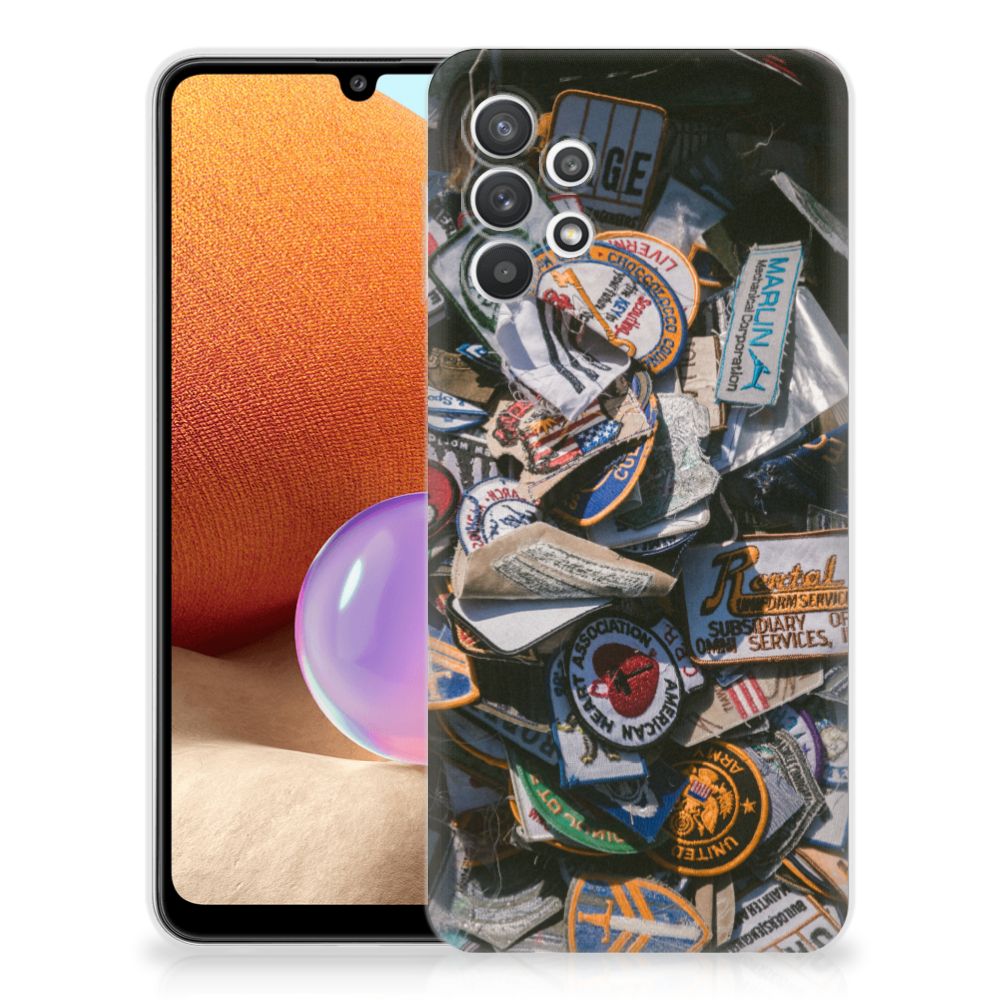 Samsung Galaxy A32 4G | A32 5G Enterprise Editie Siliconen Hoesje met foto Badges B2C Telecom