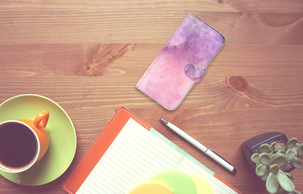 Hoesje Samsung Galaxy A31 Pink Purple Paint