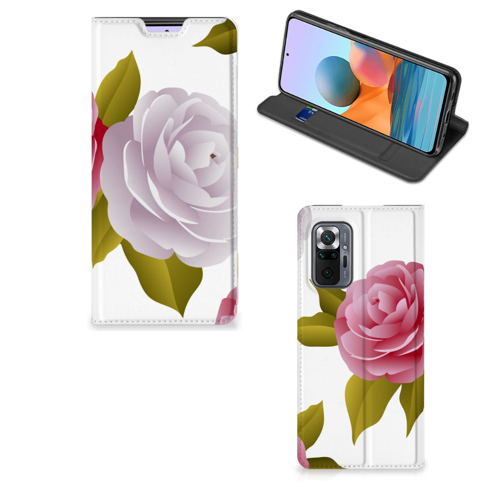 Xiaomi Redmi Note 10 Pro Smart Cover Roses