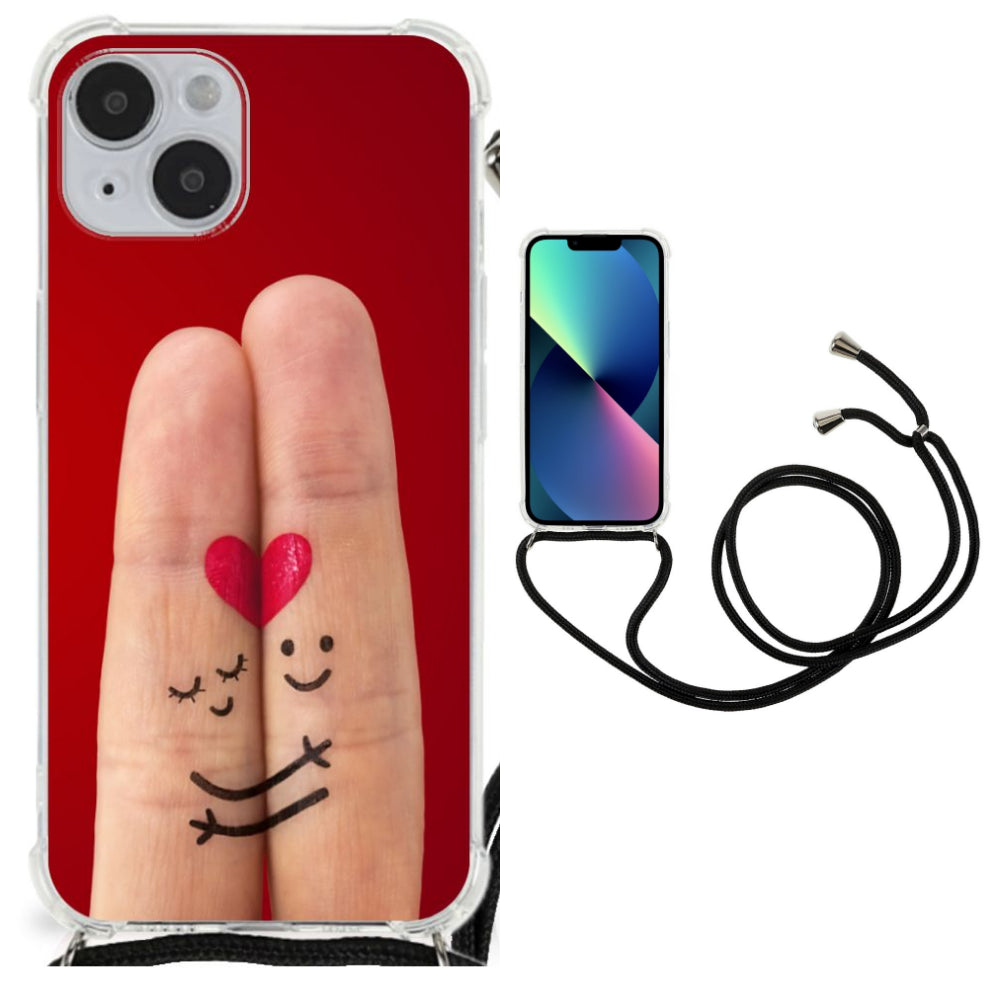 iPhone 14 Plus Anti Shock Bumper Case Liefde - Origineel Romantisch Cadeau
