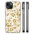 iPhone 15 Plus Bloemen Hoesje Gouden Bloemen