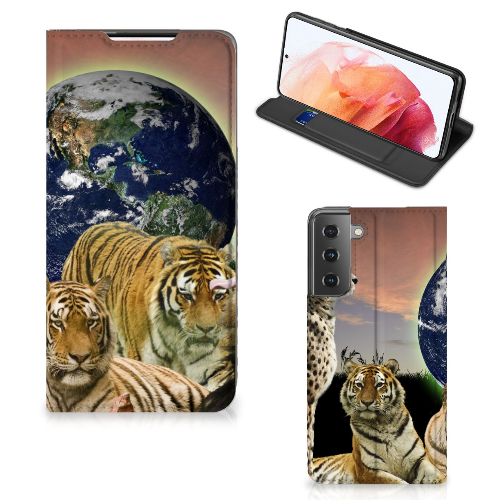 Samsung Galaxy S21 Hoesje maken Roofdieren - B2C Telecom