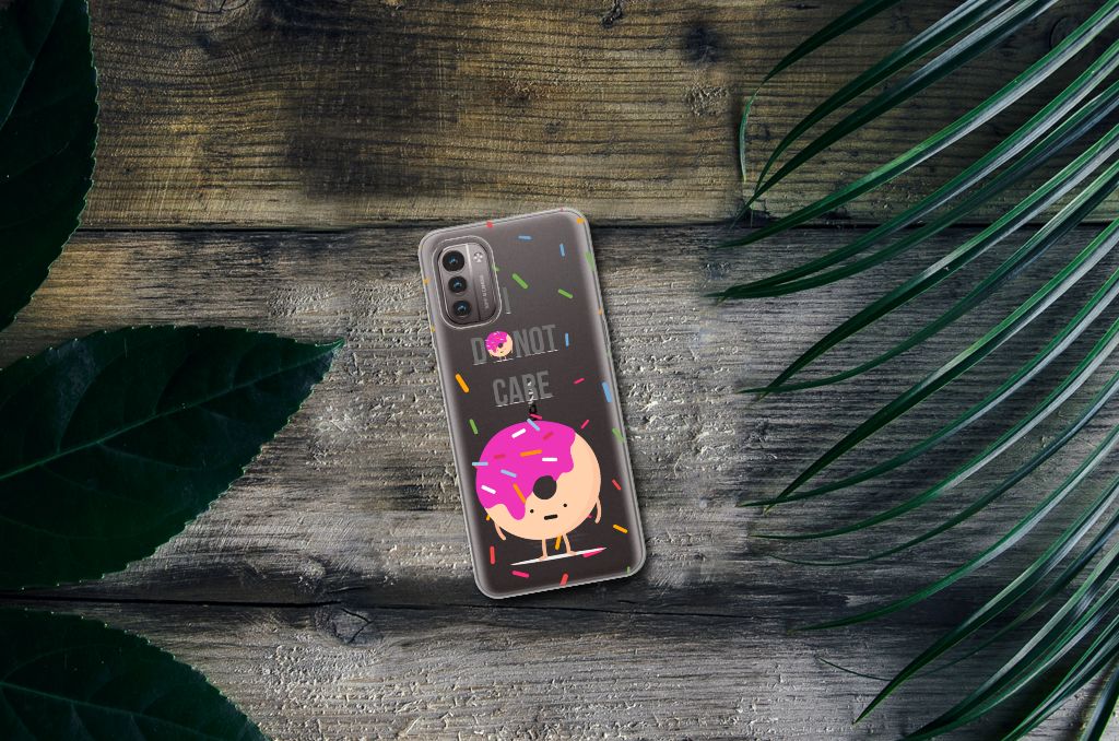 Nokia G21 | G11 Siliconen Case Donut Roze B2C Telecom