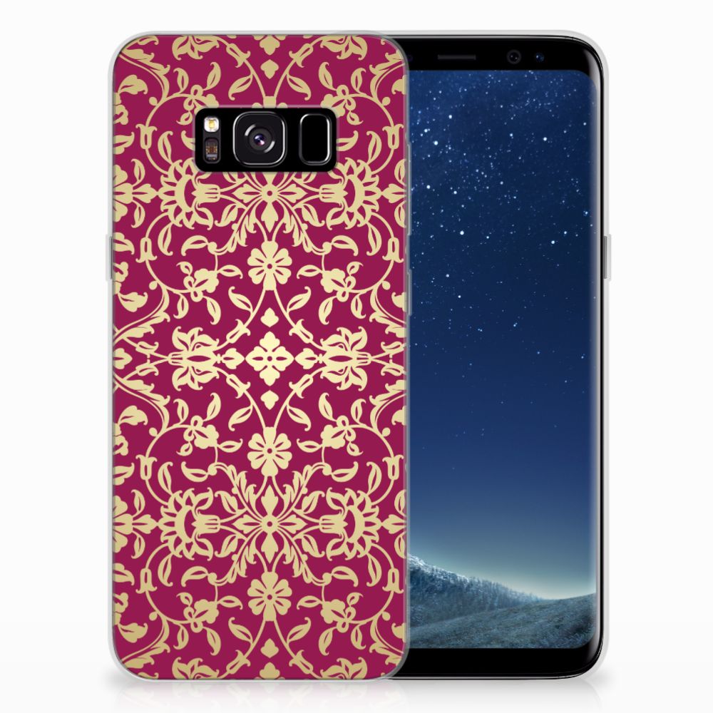 Siliconen Hoesje Samsung Galaxy S8 Barok Pink