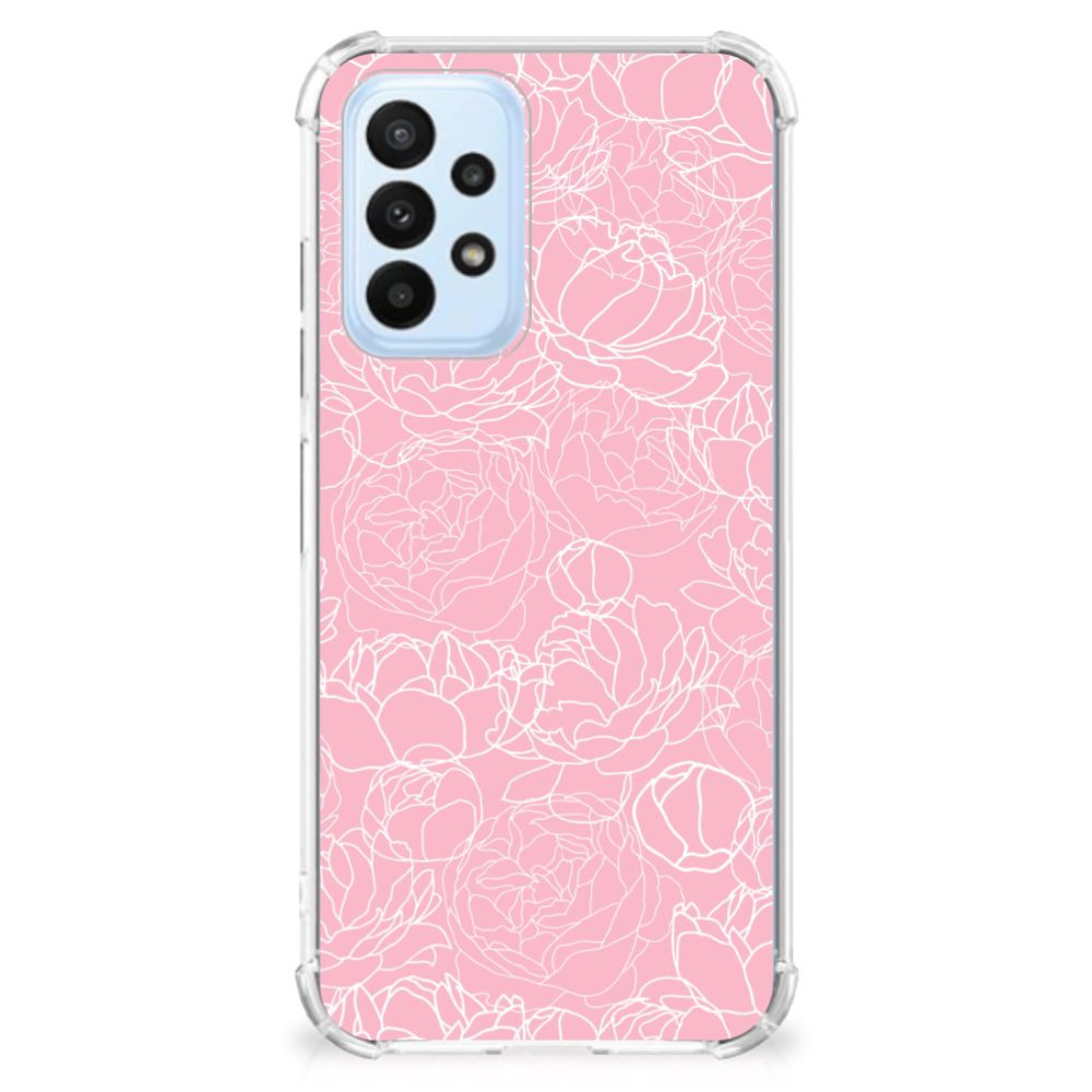 Samsung Galaxy A23 Case White Flowers - B2C Telecom