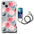 iPhone 14 Plus Case Butterfly Roses