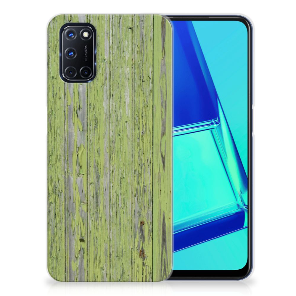 OPPO A52 | A72 Bumper Hoesje Green Wood