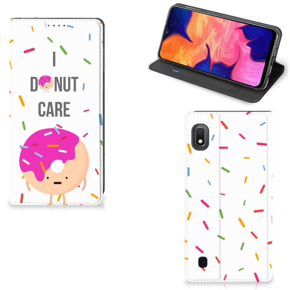 Samsung Galaxy A10 Flip Style Cover Donut Roze