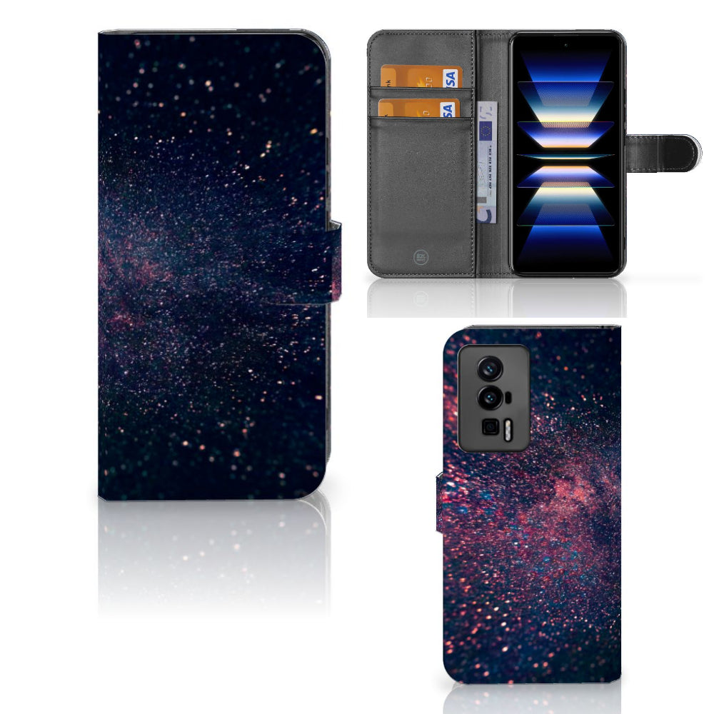 Xiaomi Poco F5 Pro Book Case Stars