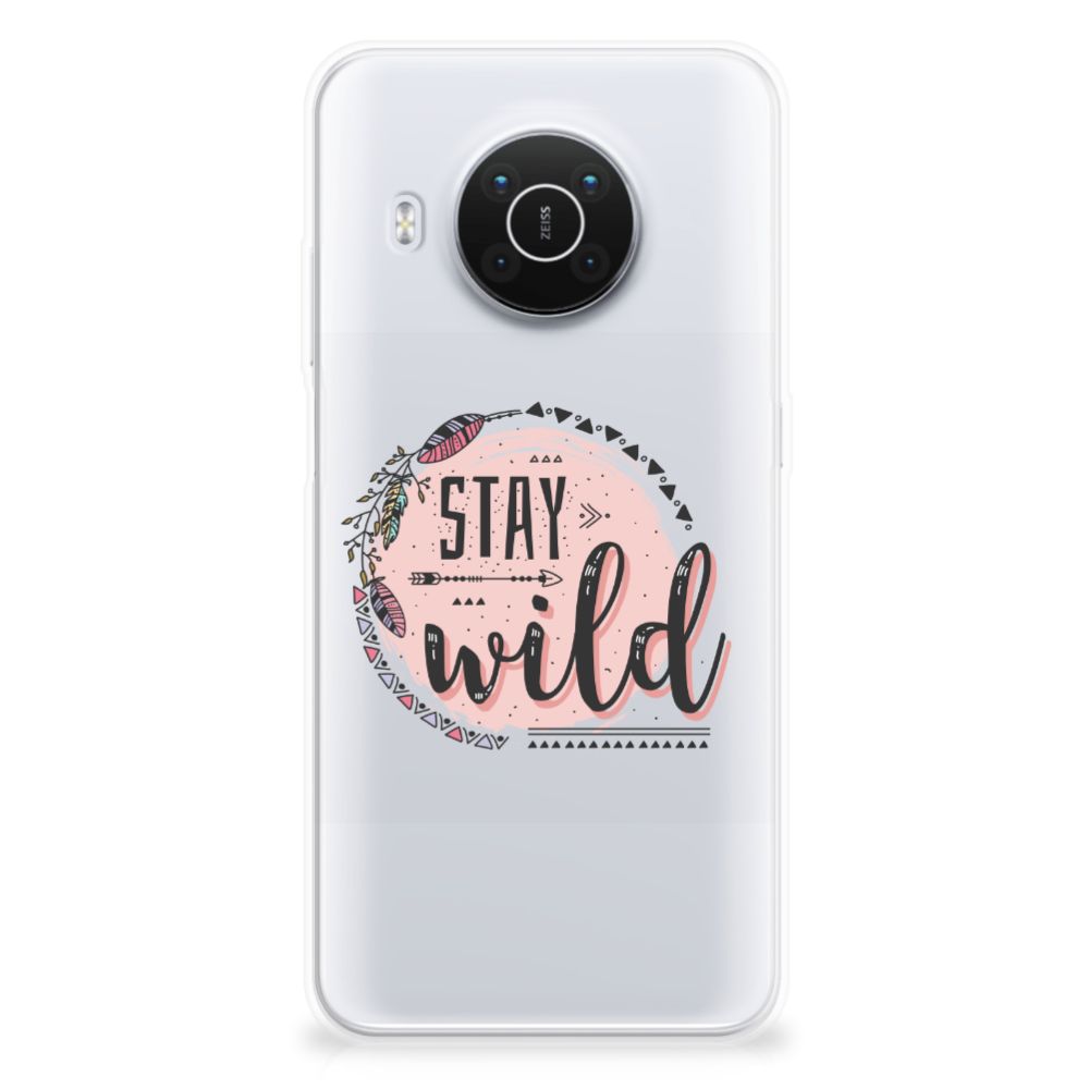 Nokia X10 | X20 Telefoonhoesje met Naam Boho Stay Wild B2C Telecom