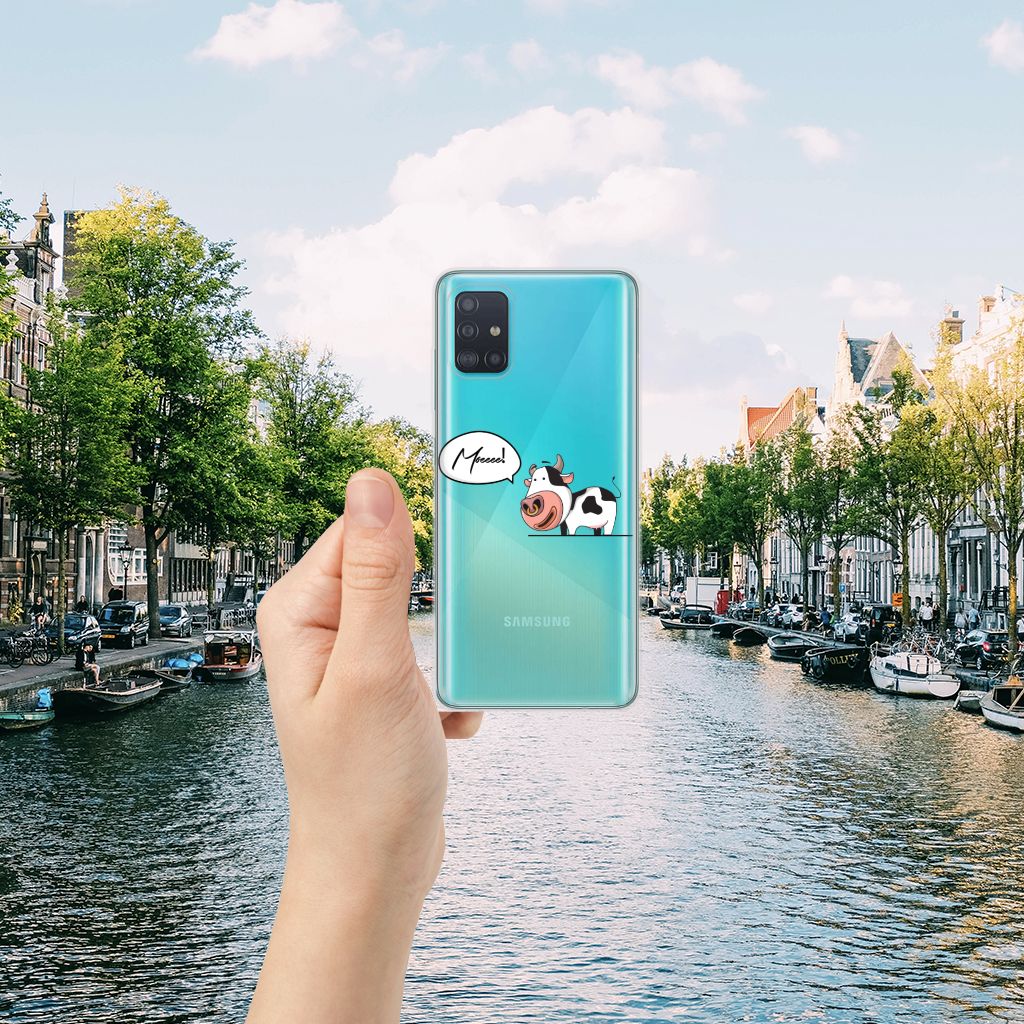 Samsung Galaxy A51 Telefoonhoesje met Naam Cow B2C Telecom