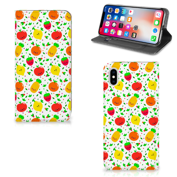 Apple iPhone Xs Max Flip Style Cover Fruits