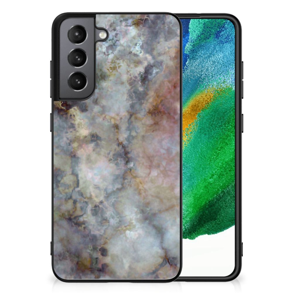 Samsung Galaxy S21FE Marmeren Print Telefoonhoesje Marmer Grijs