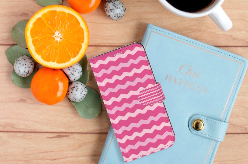 Samsung Galaxy A52 Telefoon Hoesje Waves Pink
