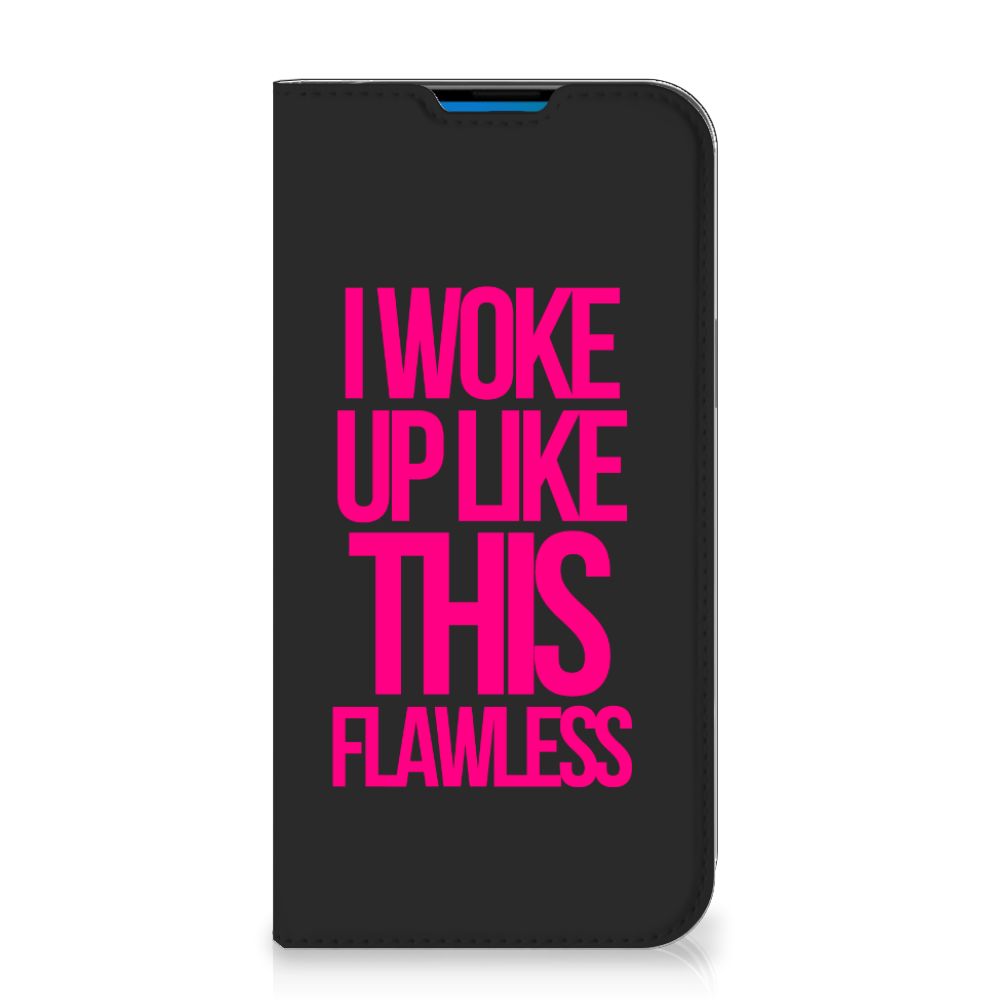 iPhone 14 Pro Max Hoesje met tekst Woke Up - Origineel Cadeau Zelf Maken - B2C Telecom