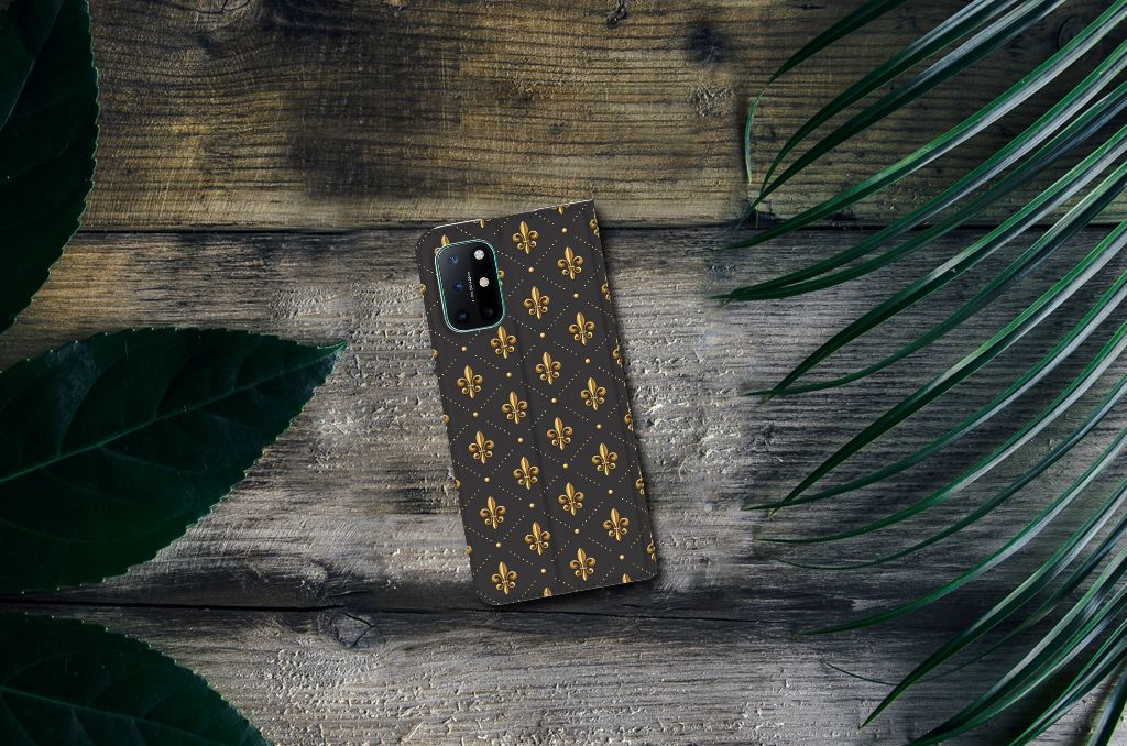 OnePlus 8T Hoesje met Magneet Franse Lelie - B2C Telecom