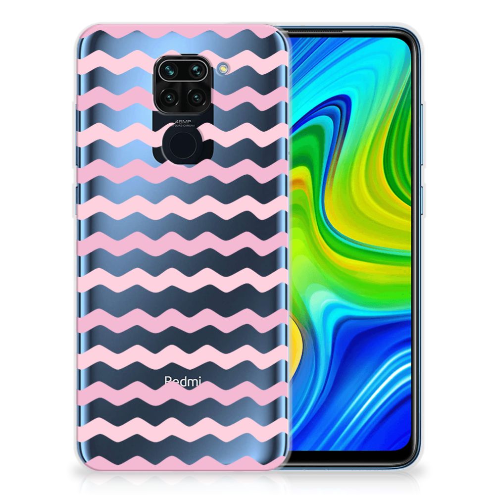 Xiaomi Redmi Note9 TPU bumper Waves Roze B2C Telecom