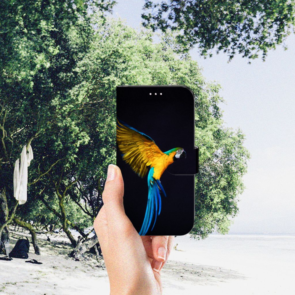 Samsung Galaxy S23 Telefoonhoesje met Pasjes Papegaai