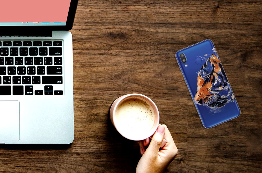 Hoesje maken Samsung Galaxy M20 (Power) Watercolor Tiger